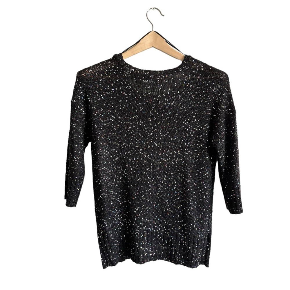 Jacyln Smith black colored sequin sweater Women's size S